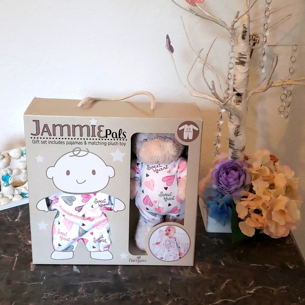 JAMMIE Pals Matching Set Gift Box w Rope Handle